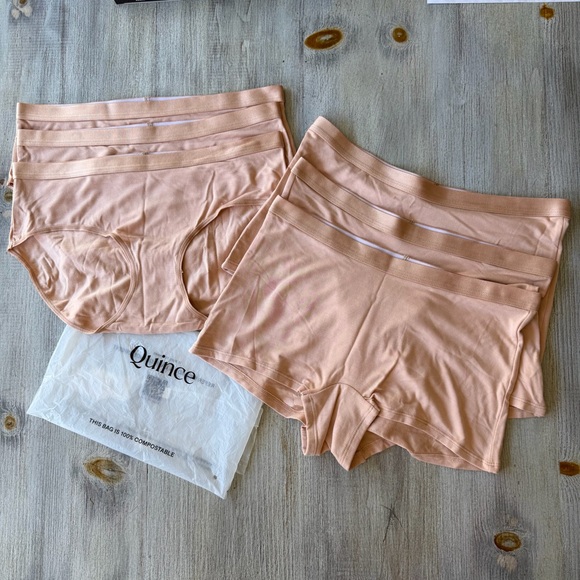 Quince Other - NEW Quince Micromodal Brief & Boyshort 6 Pack Warm Sand Sz S